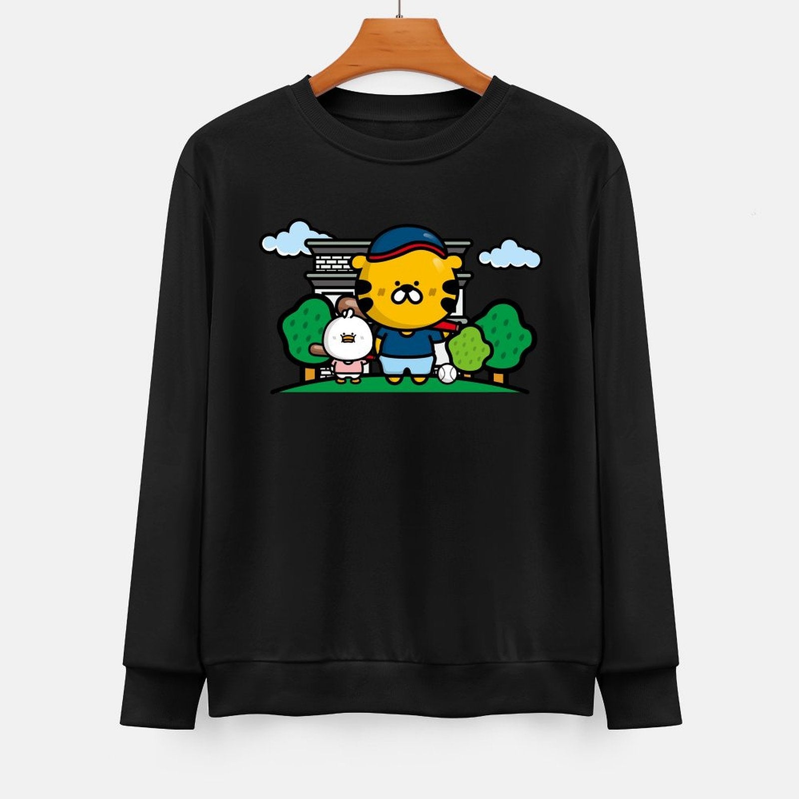 Front Patterned Long Sleeve TopVintage Series